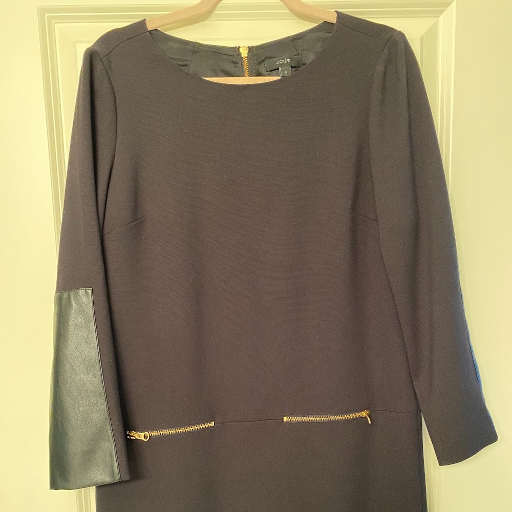 J. Crew Black Shift Dress